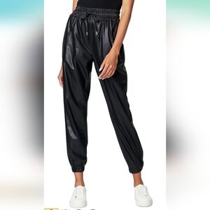 BLANK NYC Faux Leather Joggers  Med  NWT